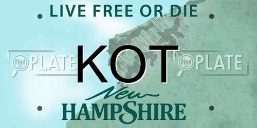 KOT New Hampshire License Plate
