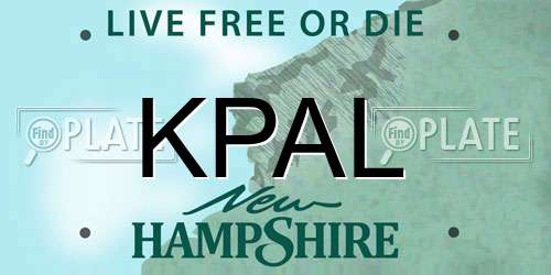 KPAL New Hampshire License Plate
