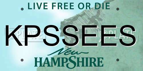 KPSSEES New Hampshire License Plate