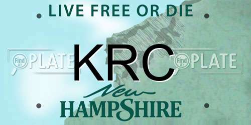 KRC New Hampshire License Plate