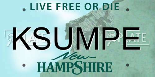 KSUMPE New Hampshire License Plate