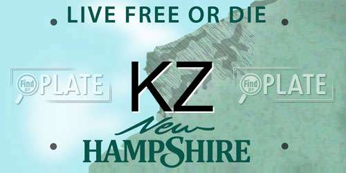KZ New Hampshire License Plate