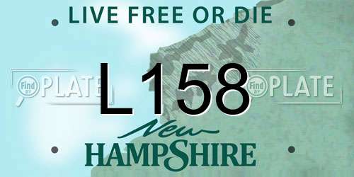 L158 New Hampshire License Plate