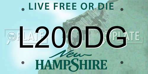 L200DG New Hampshire License Plate