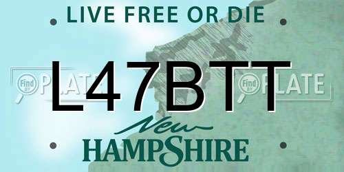 L47BTT New Hampshire License Plate