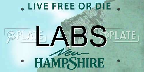 LABS New Hampshire License Plate