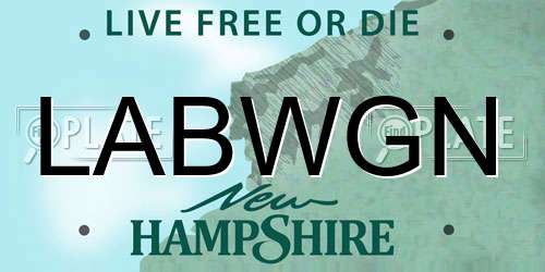 LABWGN New Hampshire License Plate