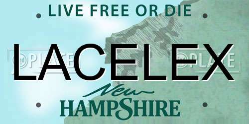 LACELEX New Hampshire License Plate