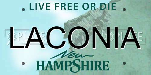 LACONIA New Hampshire License Plate