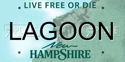 LAGOON New Hampshire License Plate