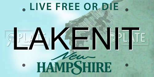 LAKENIT New Hampshire License Plate