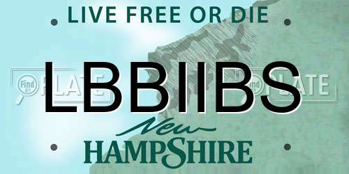 LBBIIBS New Hampshire License Plate