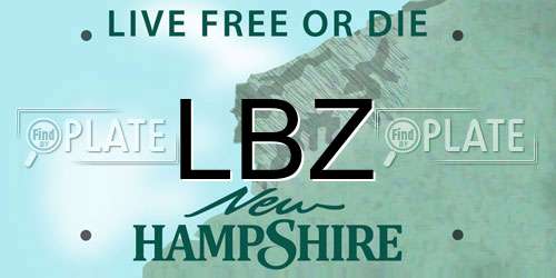 LBZ New Hampshire License Plate