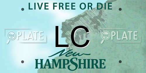 LC New Hampshire License Plate