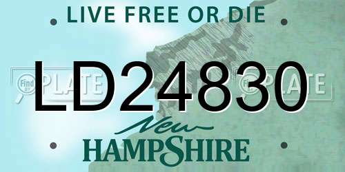 LD24830 New Hampshire License Plate