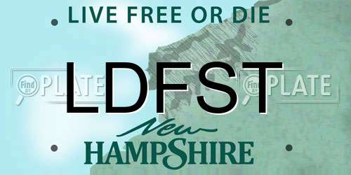 LDFST New Hampshire License Plate