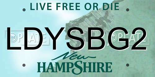 LDYSBG2 New Hampshire License Plate