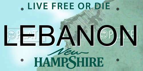 LEBANON New Hampshire License Plate
