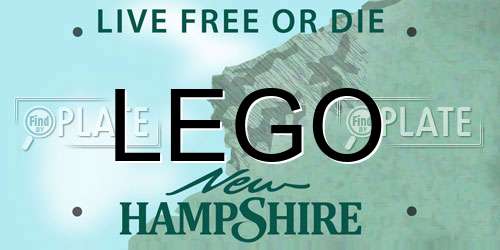 LEGO New Hampshire License Plate