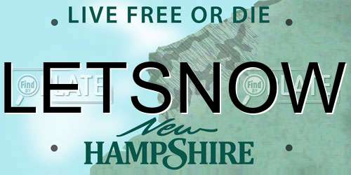 LETSNOW New Hampshire License Plate