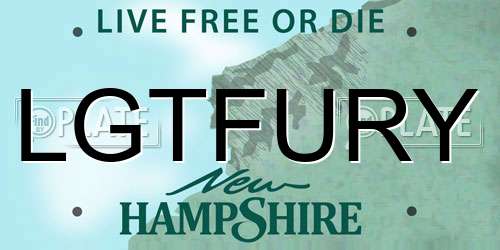 LGTFURY New Hampshire License Plate