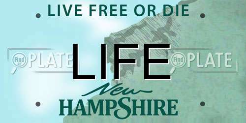 LIFE New Hampshire License Plate