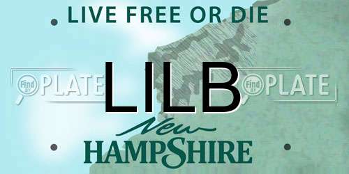 LILB New Hampshire License Plate