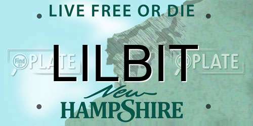 LILBIT New Hampshire License Plate