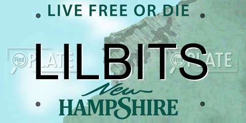 LILBITS New Hampshire License Plate