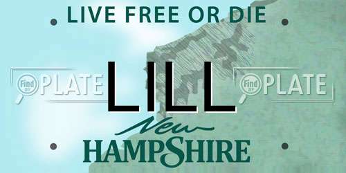 LILL New Hampshire License Plate