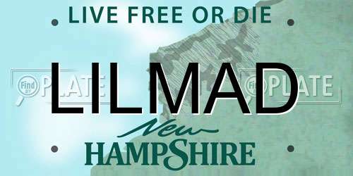 LILMAD New Hampshire License Plate