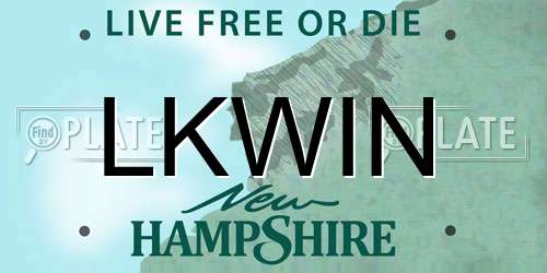LKWIN New Hampshire License Plate