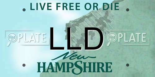 LLD New Hampshire License Plate