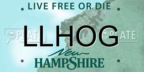 LLHOG New Hampshire License Plate