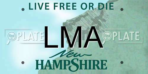 LMA New Hampshire License Plate