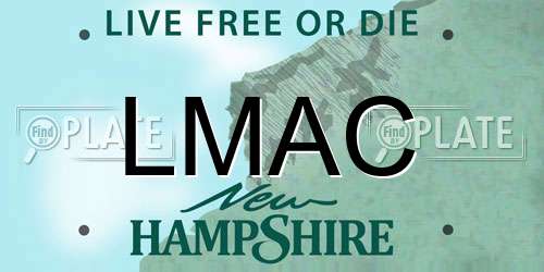 LMAC New Hampshire License Plate