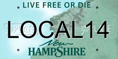 LOCAL14 New Hampshire License Plate