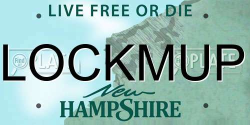 LOCKMUP New Hampshire License Plate