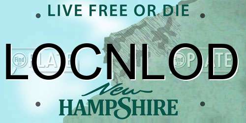 LOCNLOD New Hampshire License Plate