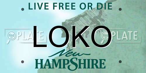 LOKO New Hampshire License Plate