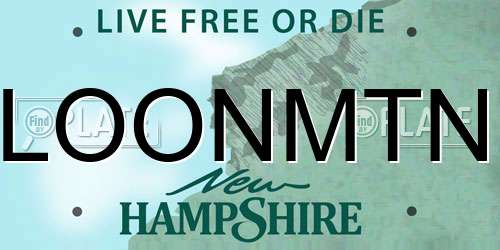 LOONMTN New Hampshire License Plate