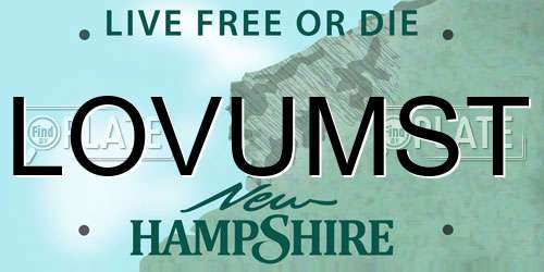 LOVUMST New Hampshire License Plate