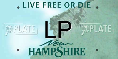 LP New Hampshire License Plate