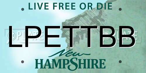 LPETTBB New Hampshire License Plate
