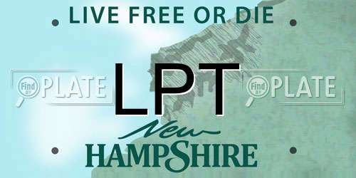 LPT New Hampshire License Plate
