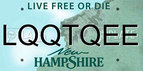 LQQTQEE New Hampshire License Plate