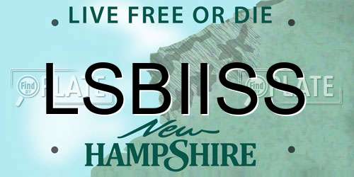 LSBIISS New Hampshire License Plate