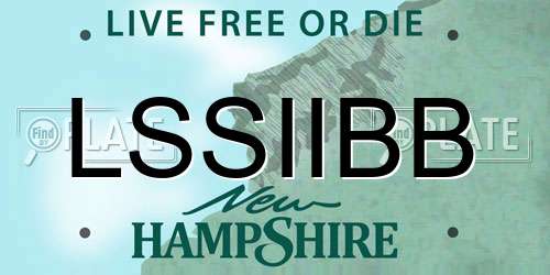 LSSIIBB New Hampshire License Plate