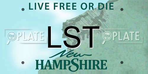 LST New Hampshire License Plate