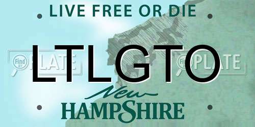 LTLGTO New Hampshire License Plate